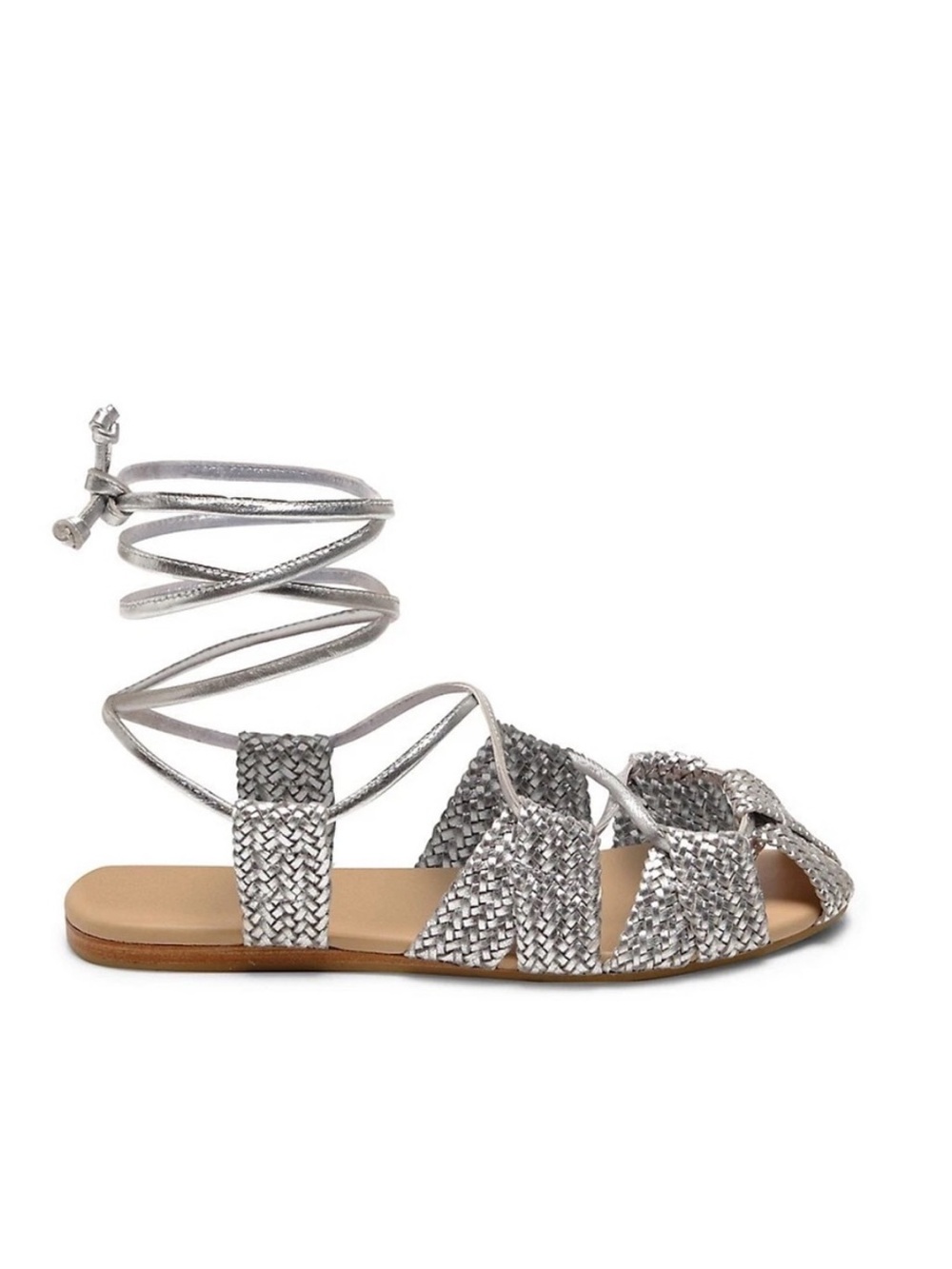 Free People Sunny Gilly Metallic Leather Gladiator Sandals